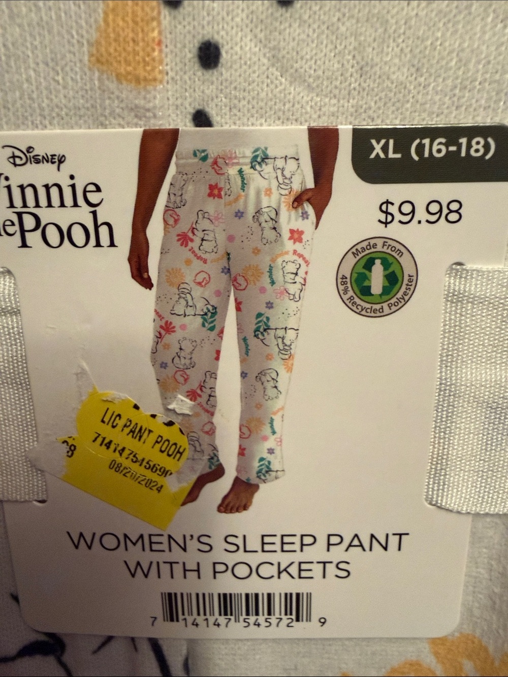 Disney Winnie the Pooh & Care Bears Women's Pajama Sleep Pants (both) - Picture 2 of 5